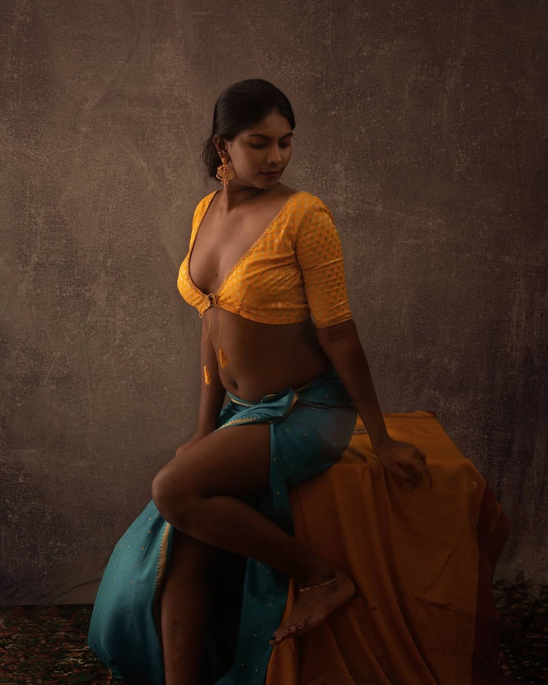 Saree model nude