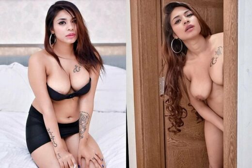 Indian Hot Model Nude Boobs Tattoo Photo