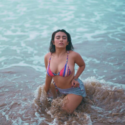 Indian Girl Photoshots in Sea Beach in Bikini | Bikini Girl